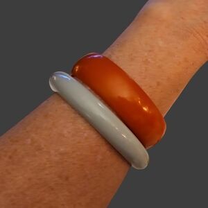 Vintage 1980s Acrylic Bangle Bracelets